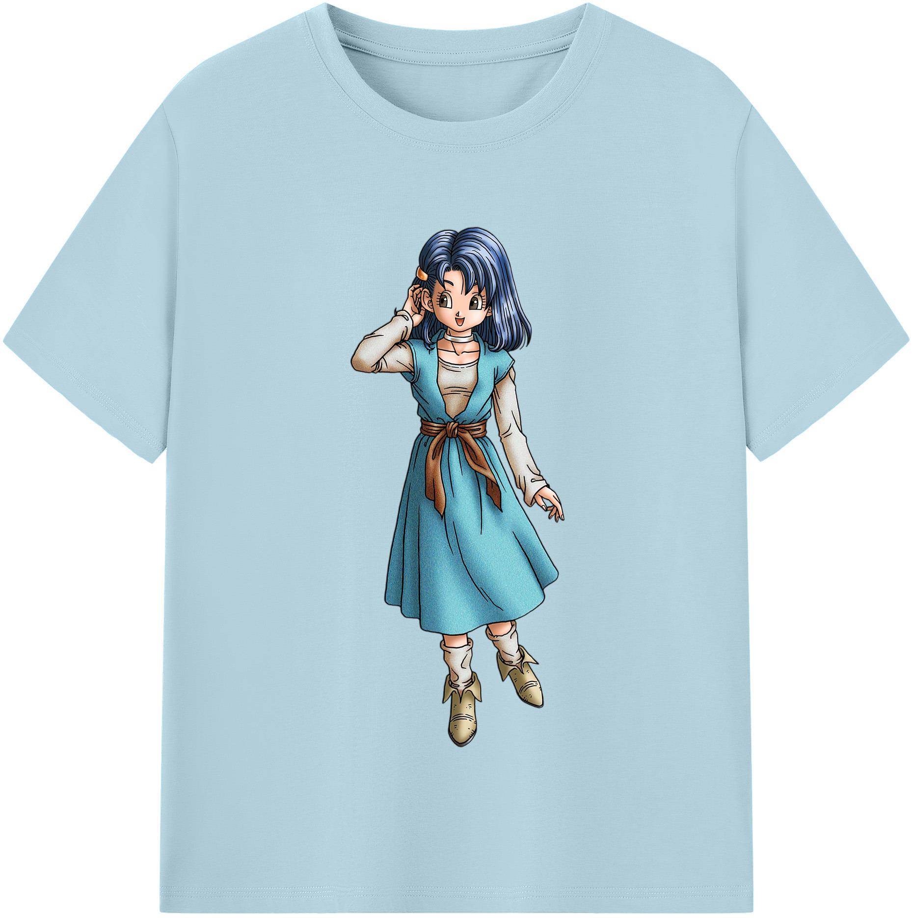 （画像用） ドラゴンクエスト Doragon Kuesuto Dragon Quest 綿100％半袖Tシャツ（フロントプリント）